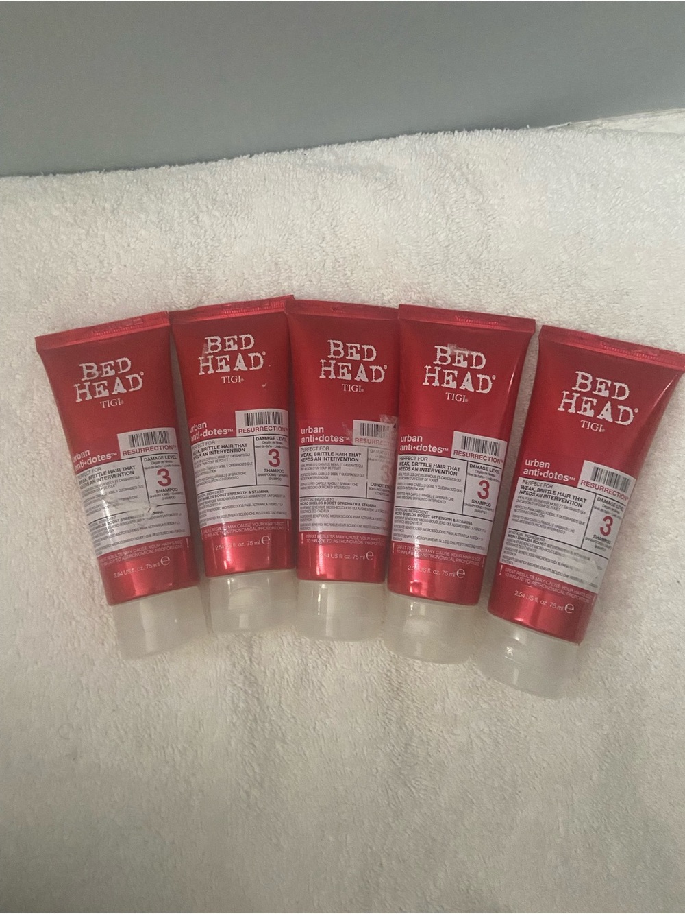 TIGI Bed Head Urban Antidotes Resurrection Shampoo Travel Size 2.54 Oz (5 pk)